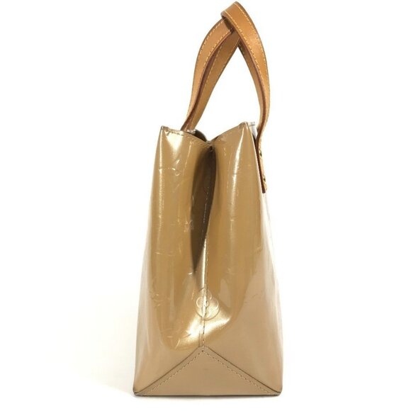 LOUIS VUITTON MonogramVernis Lead PM Tote Bag Hand Bag Noisette Beige - Picture 4 of 14